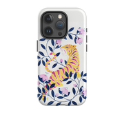 iPhone Tough Case - Yellow Tiger By Bex Parkin
