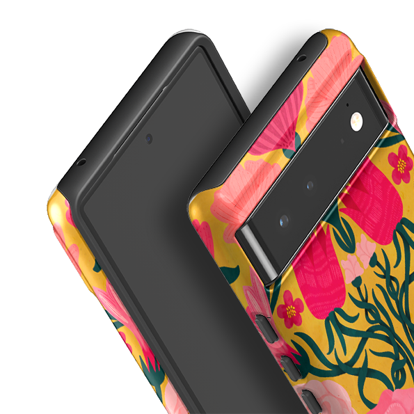 Google Tough Case -  Yellow Flora By Nina Pace