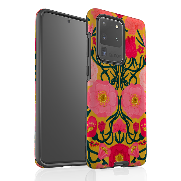 Samsung Tough Case - Yellow Flora By Nina Pace