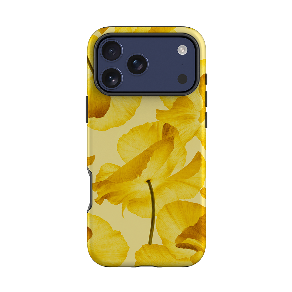 iPhone Tough Case - Yellow Poppy