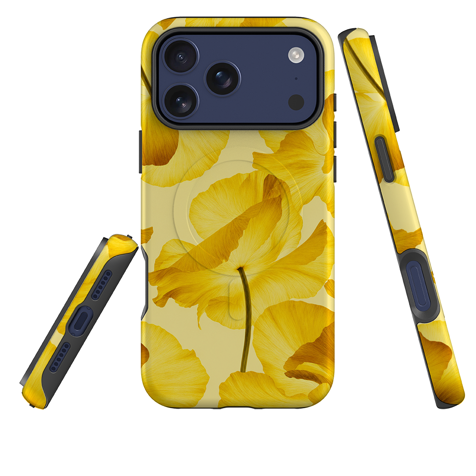iPhone MagSafe Tough Case - Yellow Poppy