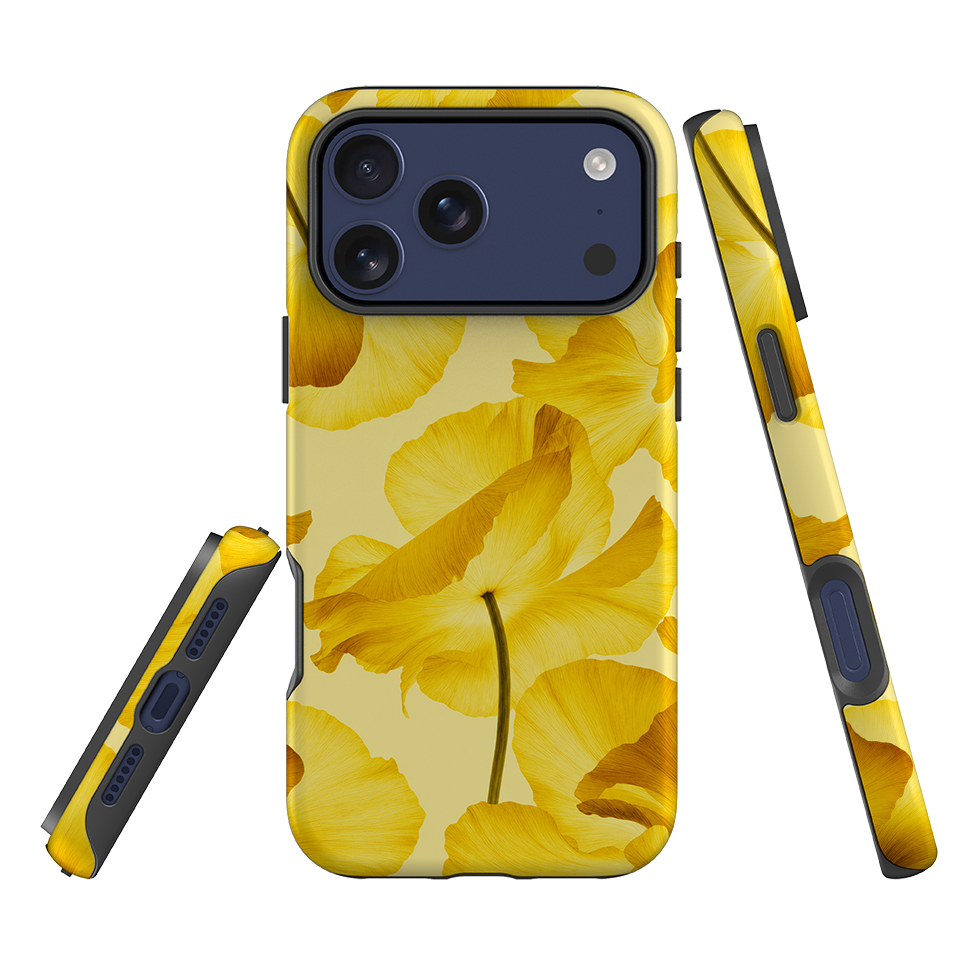 iPhone Tough Case - Yellow Poppy
