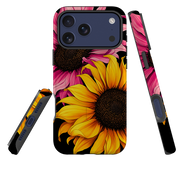 iPhone MagSafe Tough Case - Yellow & Pink Sunflower