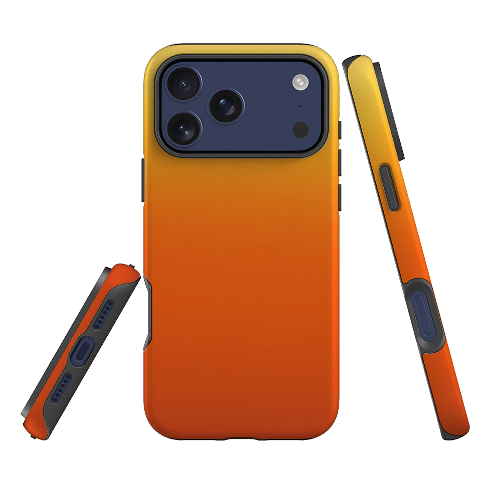 iPhone Tough Case - Yellow and Orange Ombre