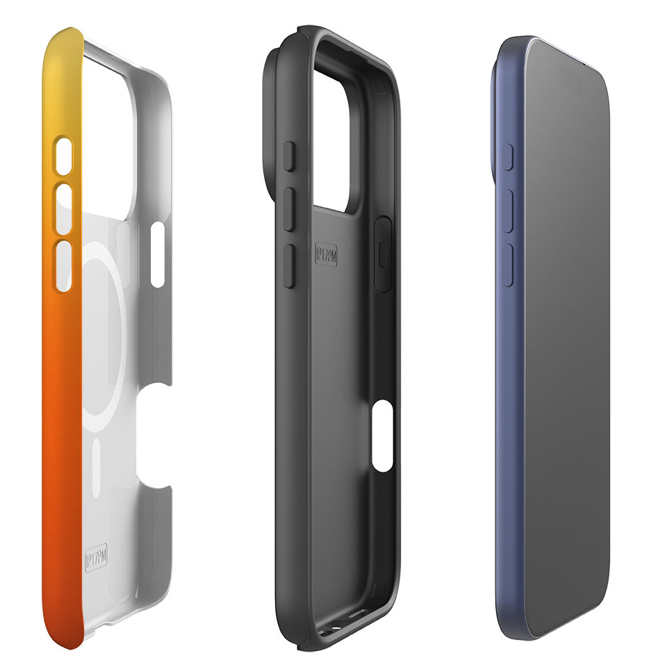 iPhone MagSafe Tough Case - Yellow and Orange Ombre