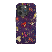 iPhone Tough Case - Zodiac Pattern By Maja Lindberg