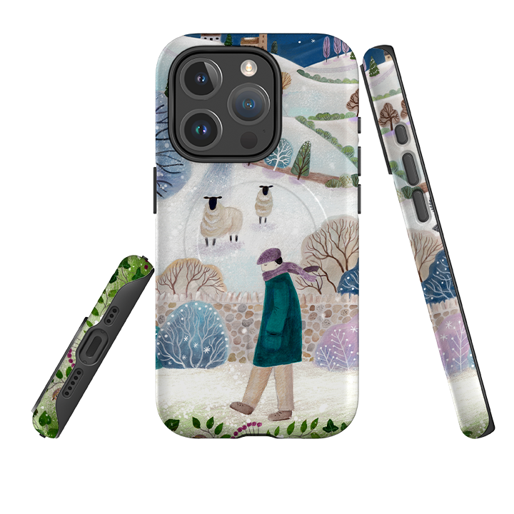 iPhone MagSafe Tough Case -  Across Snowy Fields By Bex Parkin