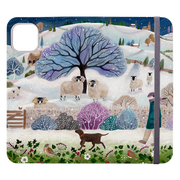 Across The Snowy Fields Wallet Case By Bex Parkin