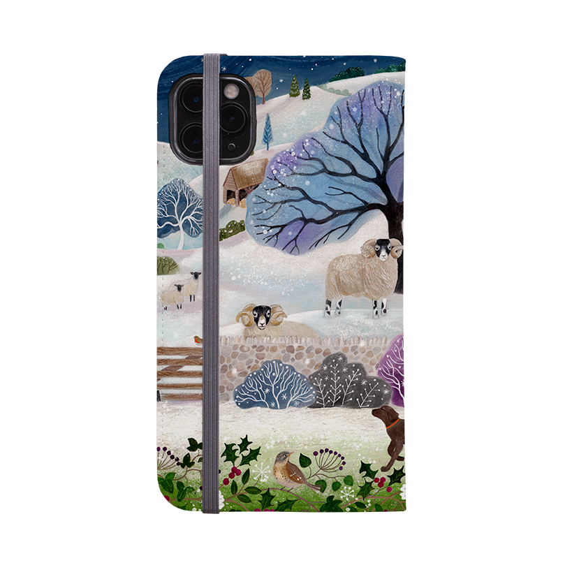 Across The Snowy Fields Wallet Case By Bex Parkin
