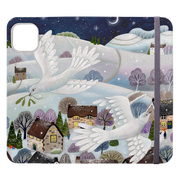 Advent Doves Wallet Case By Bex Parkin
