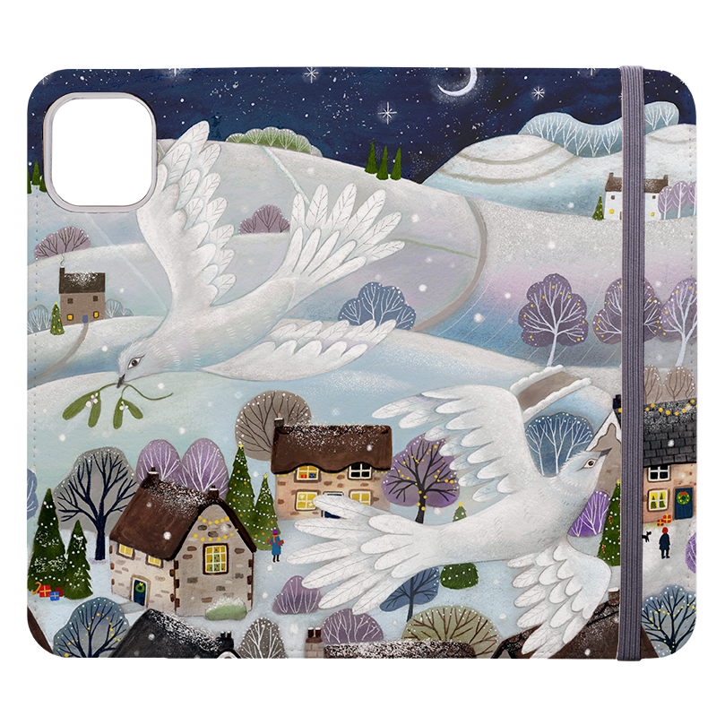 Advent Doves Wallet Case By Bex Parkin
