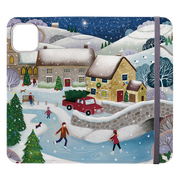 Advent Hares Wallet Case By Bex Parkin