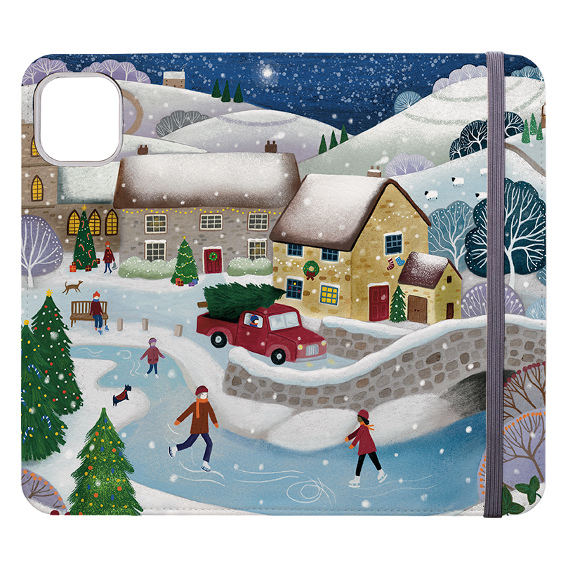 Advent Hares Wallet Case By Bex Parkin
