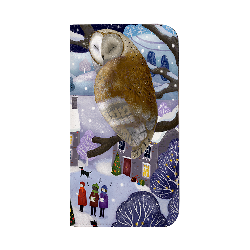 Advent Owl Wallet Case By Bex Parkin