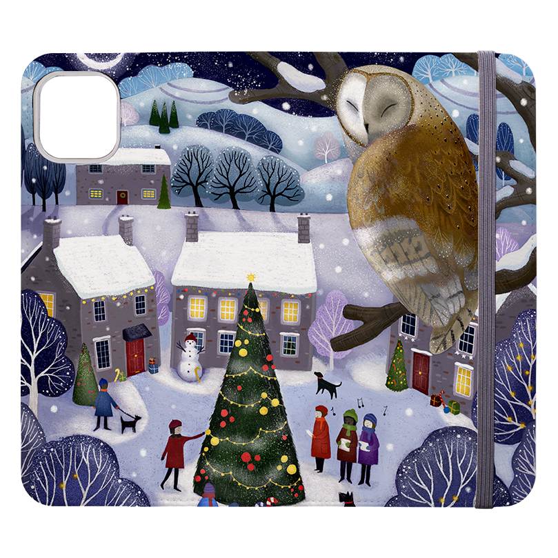 Advent Owl Wallet Case By Bex Parkin