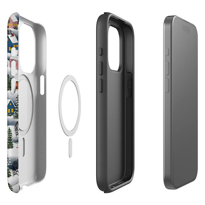 iPhone MagSafe Tough Case - Advent Street Town By Abby Jacobs