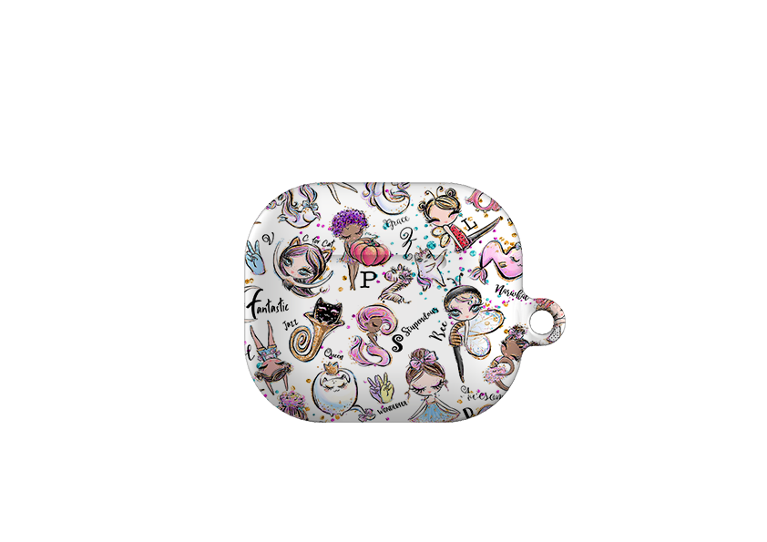 Alphabet Pattern Airpod Case Gen 4