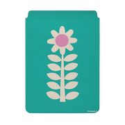 Aqua Floral By Ken Eardley Laptop, Kindle & iPad Sleeve
