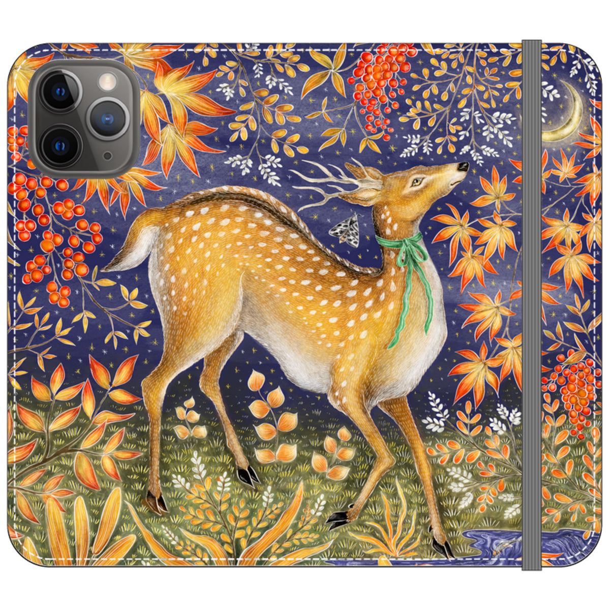 Autumn Deer Wallet Case By Catherine Rowe