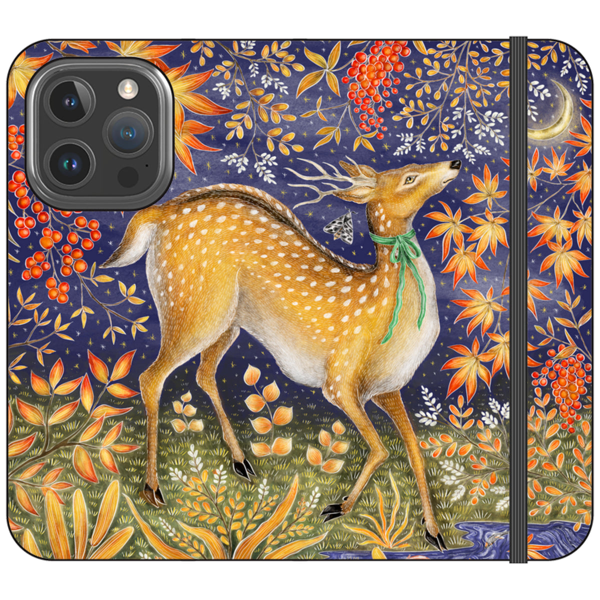 Autumn Deer Wallet Case By Catherine Rowe