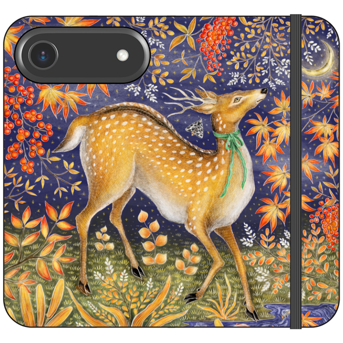 Autumn Deer Wallet Case By Catherine Rowe