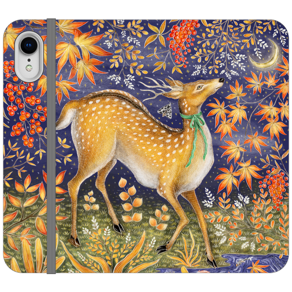 Autumn Deer Wallet Case By Catherine Rowe