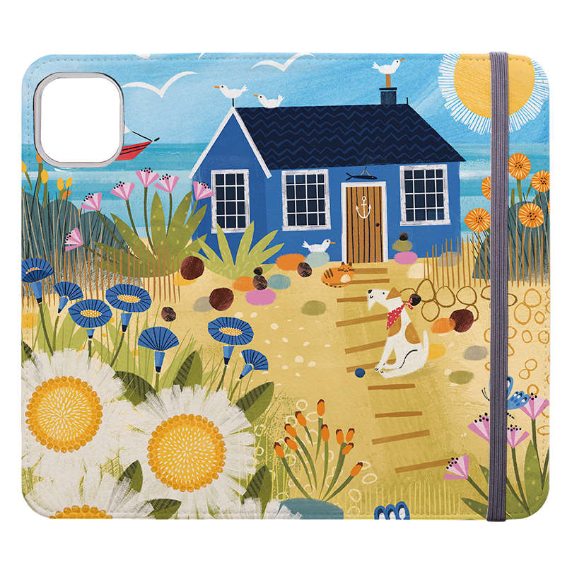 Beach House Wallet Case By Ali Brookes