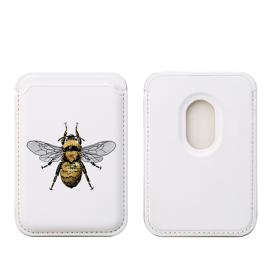 Bee IV MagSafe Wallet- White