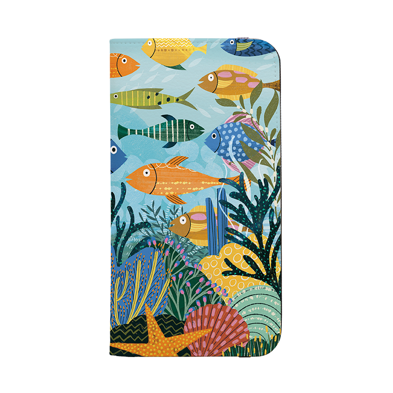 Beneath The Waves Wallet Case By Ali Brookes