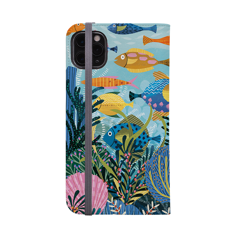 Beneath The Waves Wallet Case By Ali Brookes