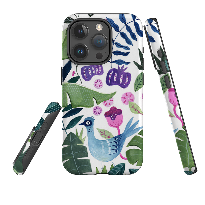 iPhone Tough Case - Birds In Forest By Bex Parkin