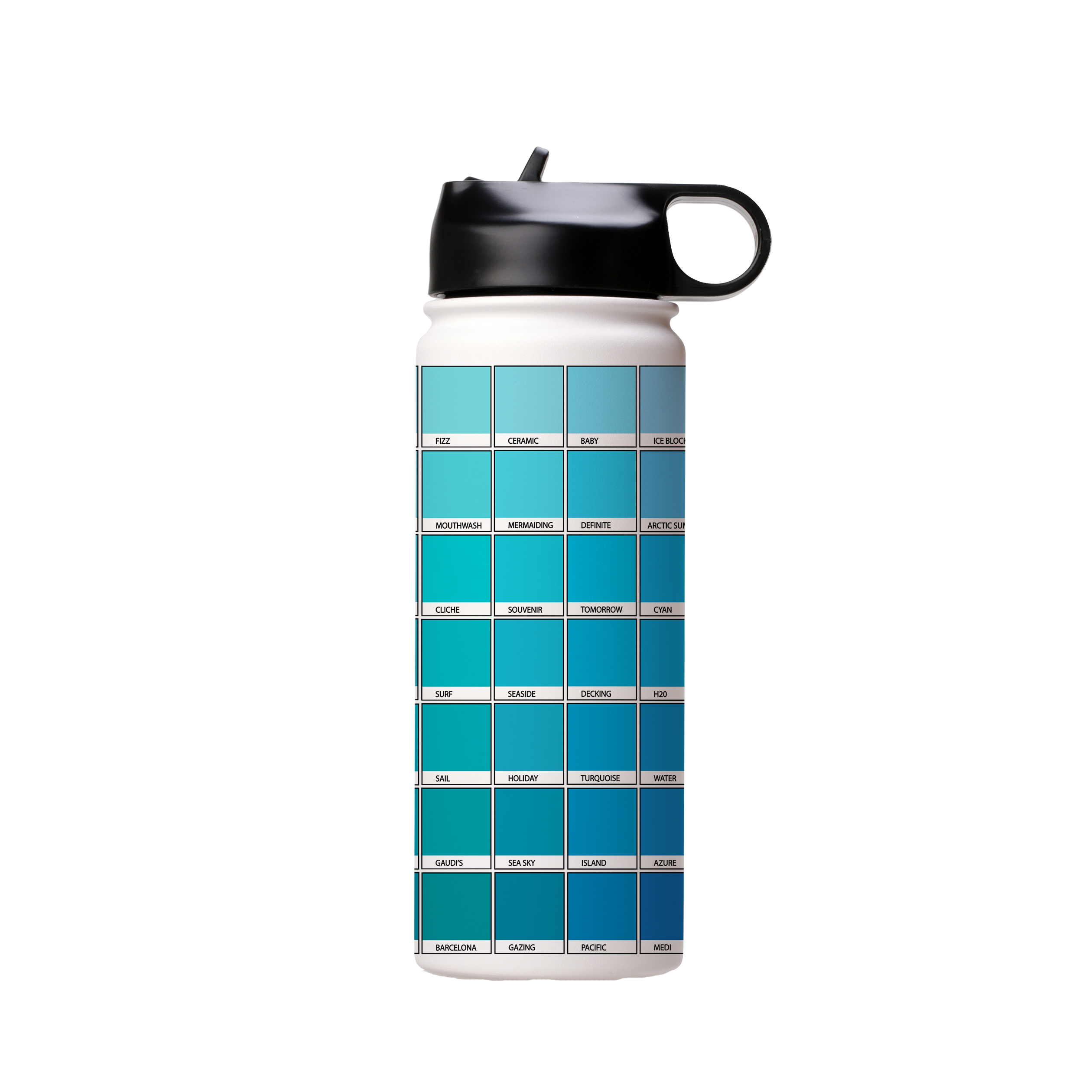 Blue Chromology By Kitty Joseph Insulated Stainless Steel Water Bottle