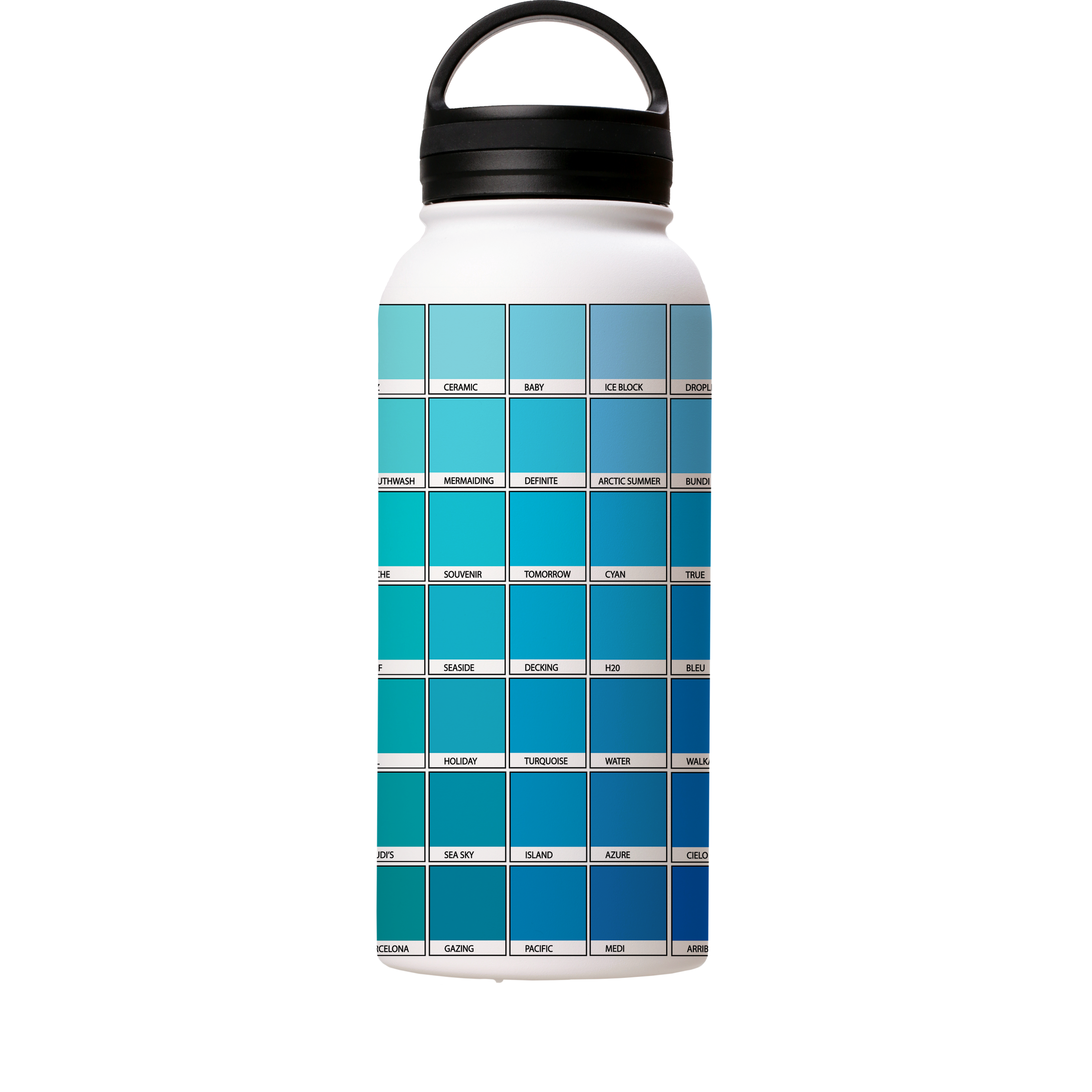 Blue Chromology By Kitty Joseph Insulated Stainless Steel Water Bottle