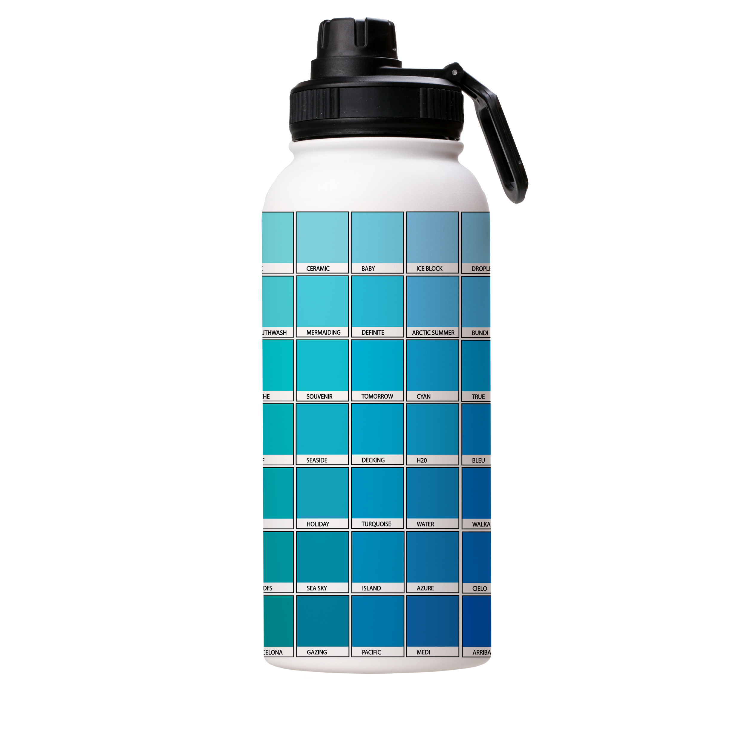 Blue Chromology By Kitty Joseph Insulated Stainless Steel Water Bottle