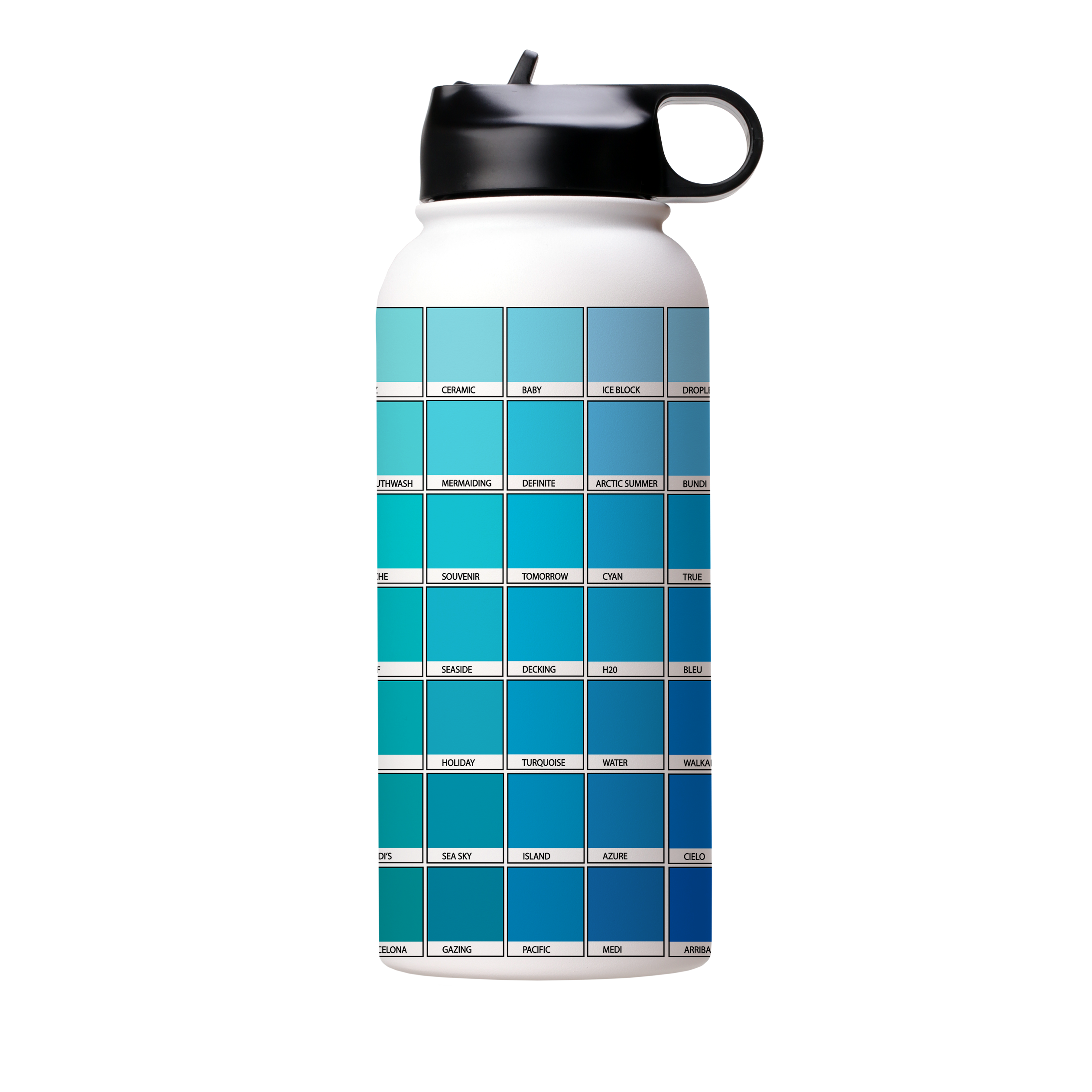 Blue Chromology By Kitty Joseph Insulated Stainless Steel Water Bottle