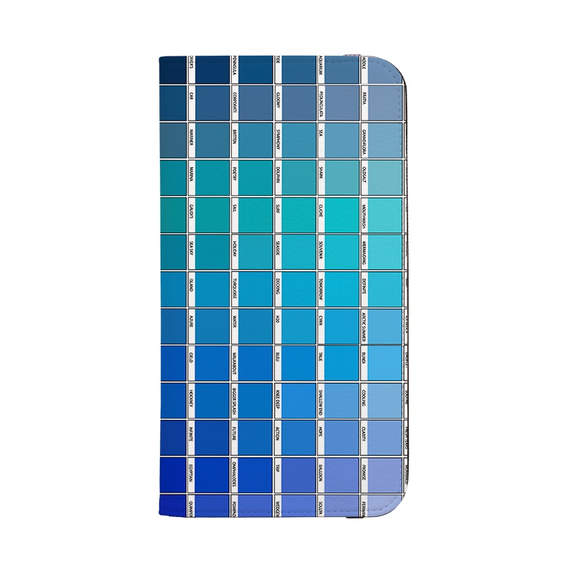 Blue Chromology By Kitty Joseph Wallet case