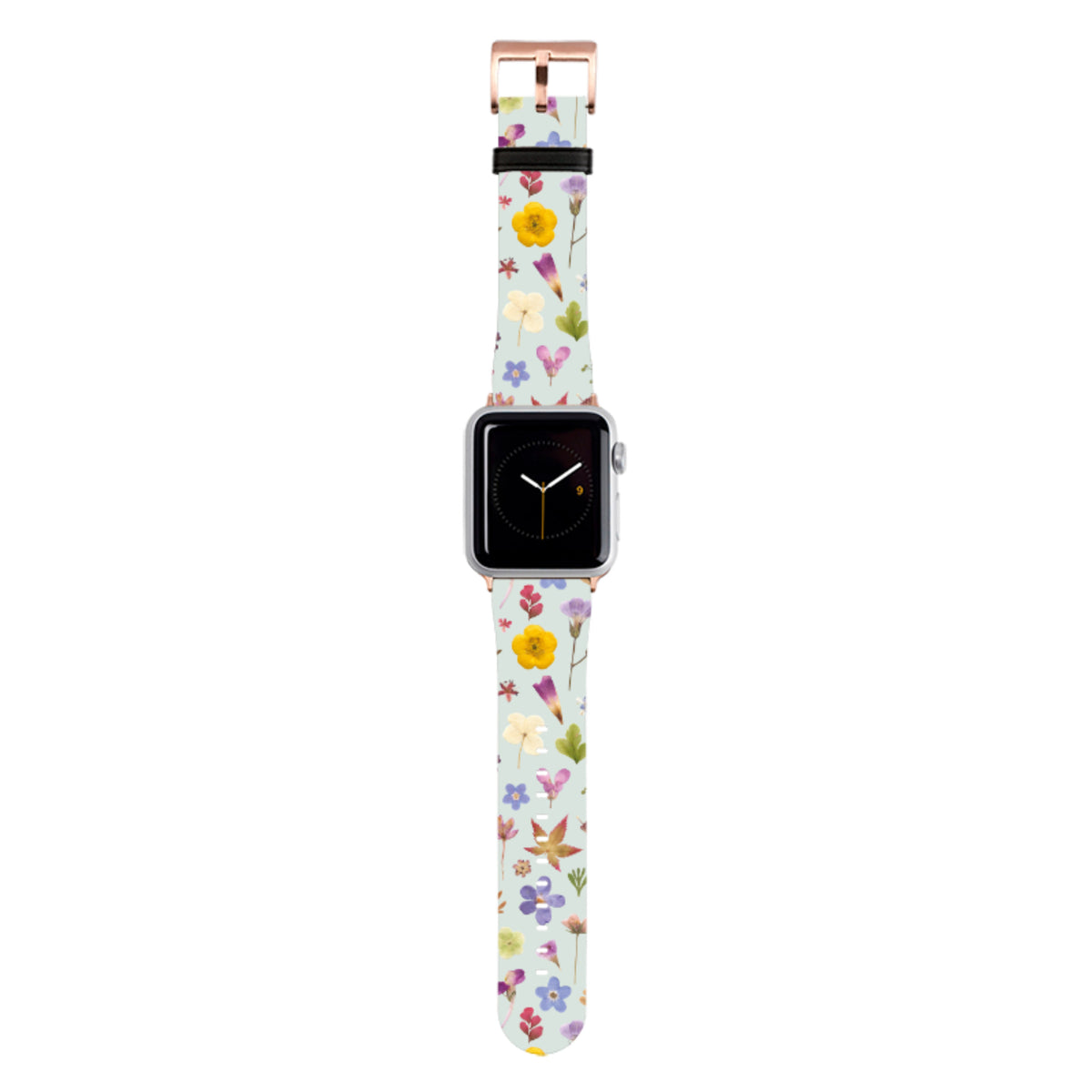 Blue Floral Apple Watch Strap By Helen Ahpornsiri