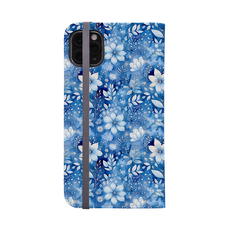 Blue Floral II Wallet Case
