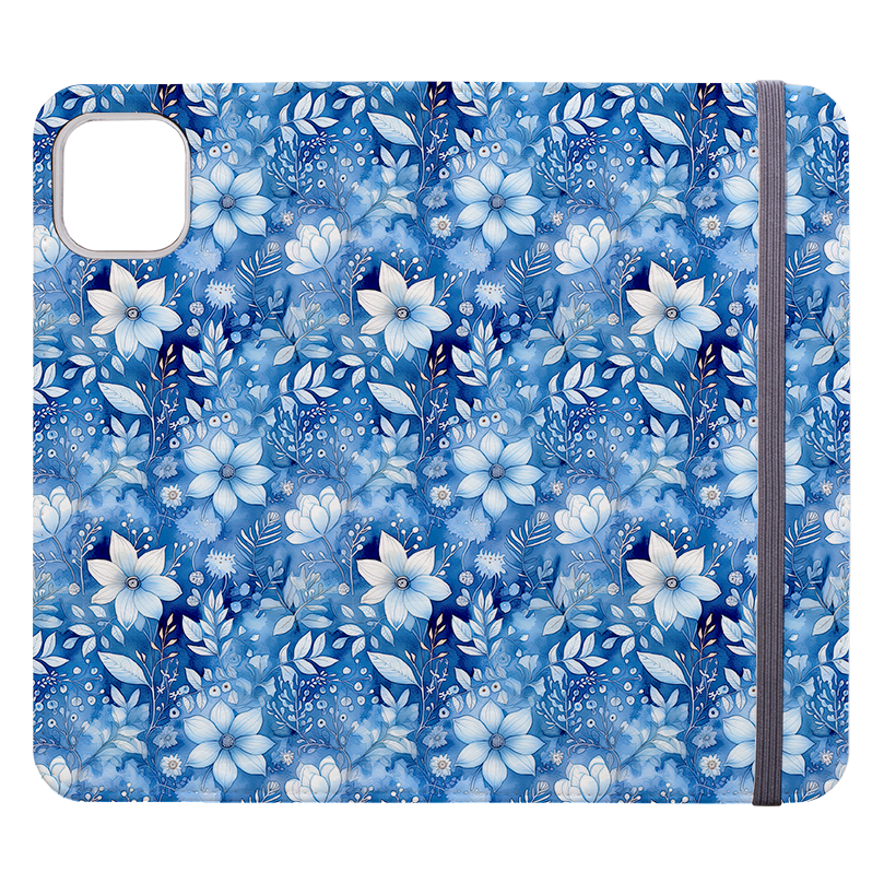 Blue Floral II Wallet Case