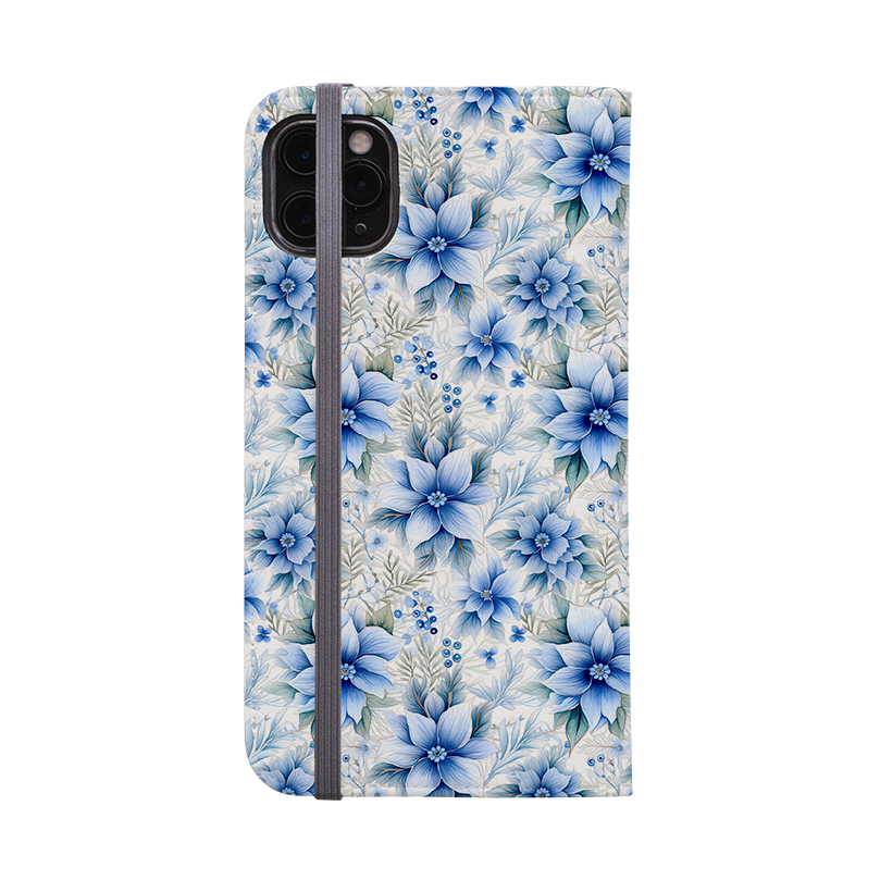 Blue Floral III Wallet Case