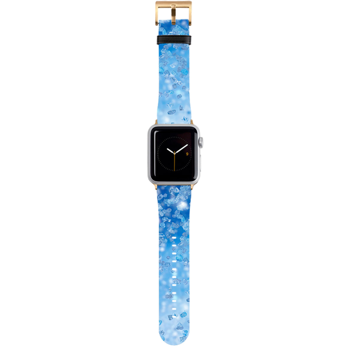Blaues Glitzer-Armband für Apple Watch