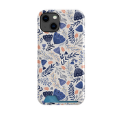 Blue Floral By Jade Mosinski Case and Card Case