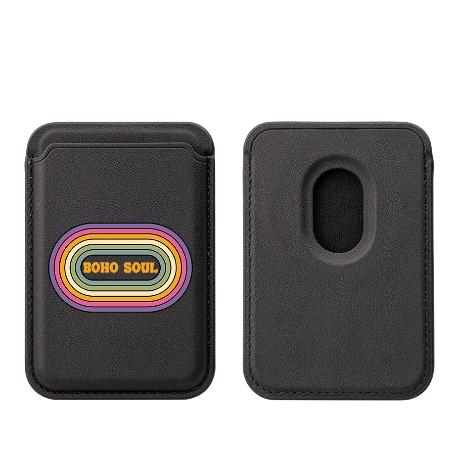 Boho Soul MagSafe Wallet- Black