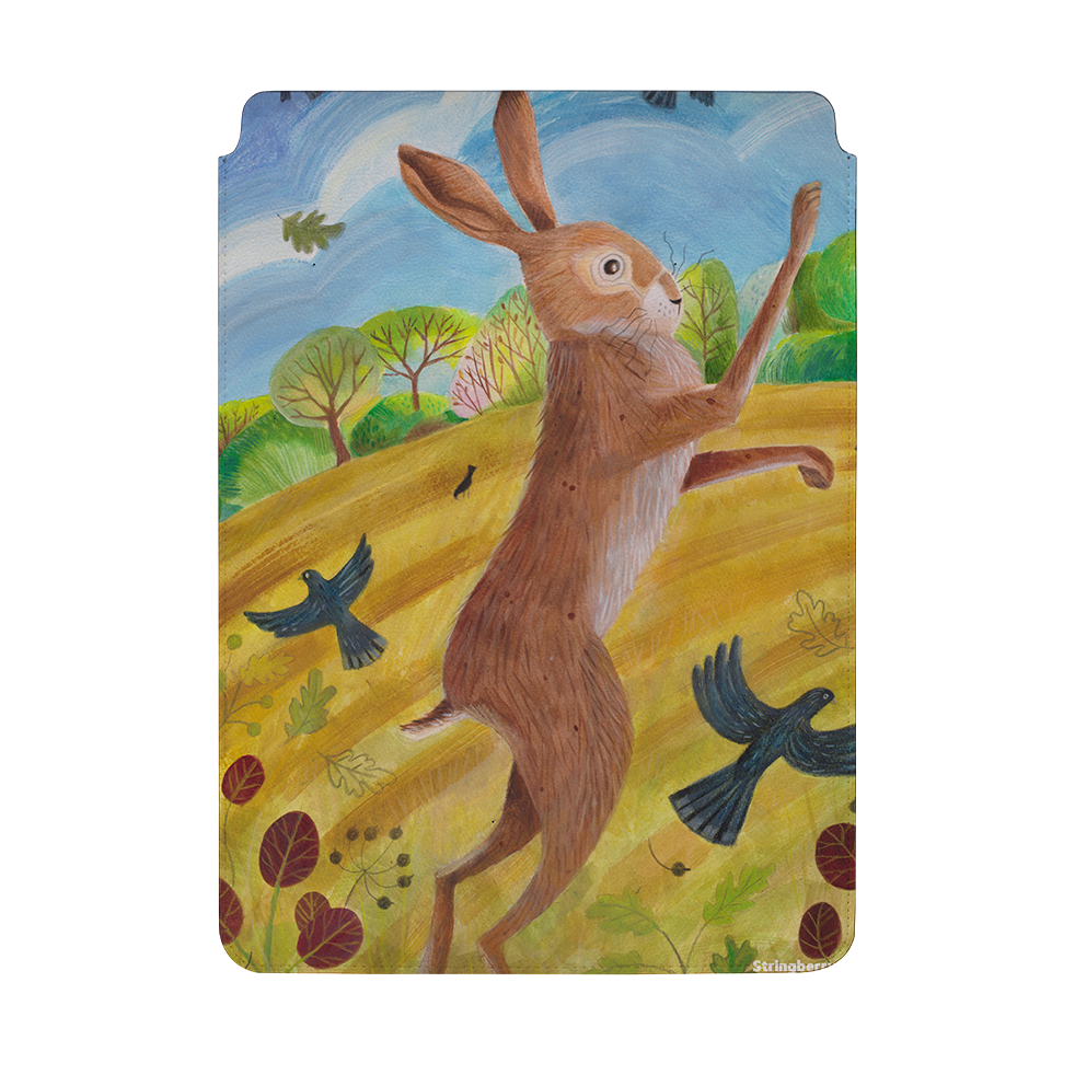 Boxing Hare By Bex Parkin Laptop, Kindle & iPad Sleeve