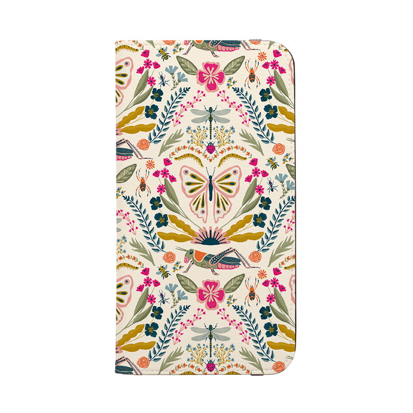 Butterfly Floral Wallet Case By Abby Jacobs