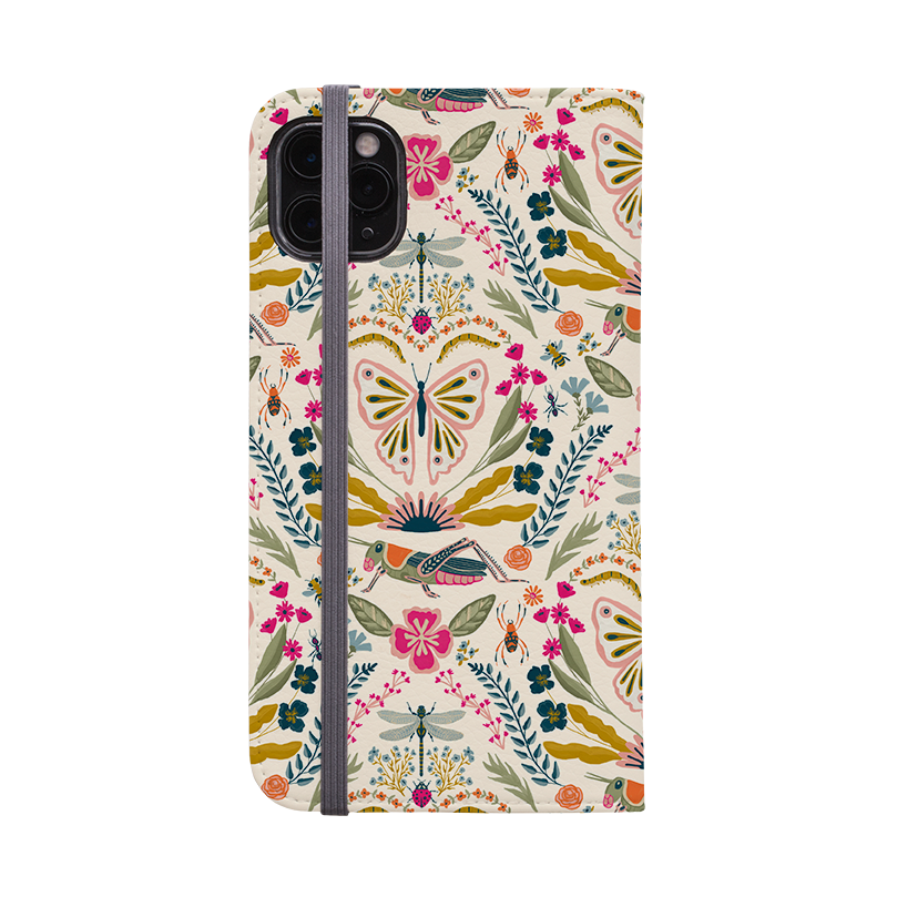 Butterfly Floral Wallet Case By Abby Jacobs