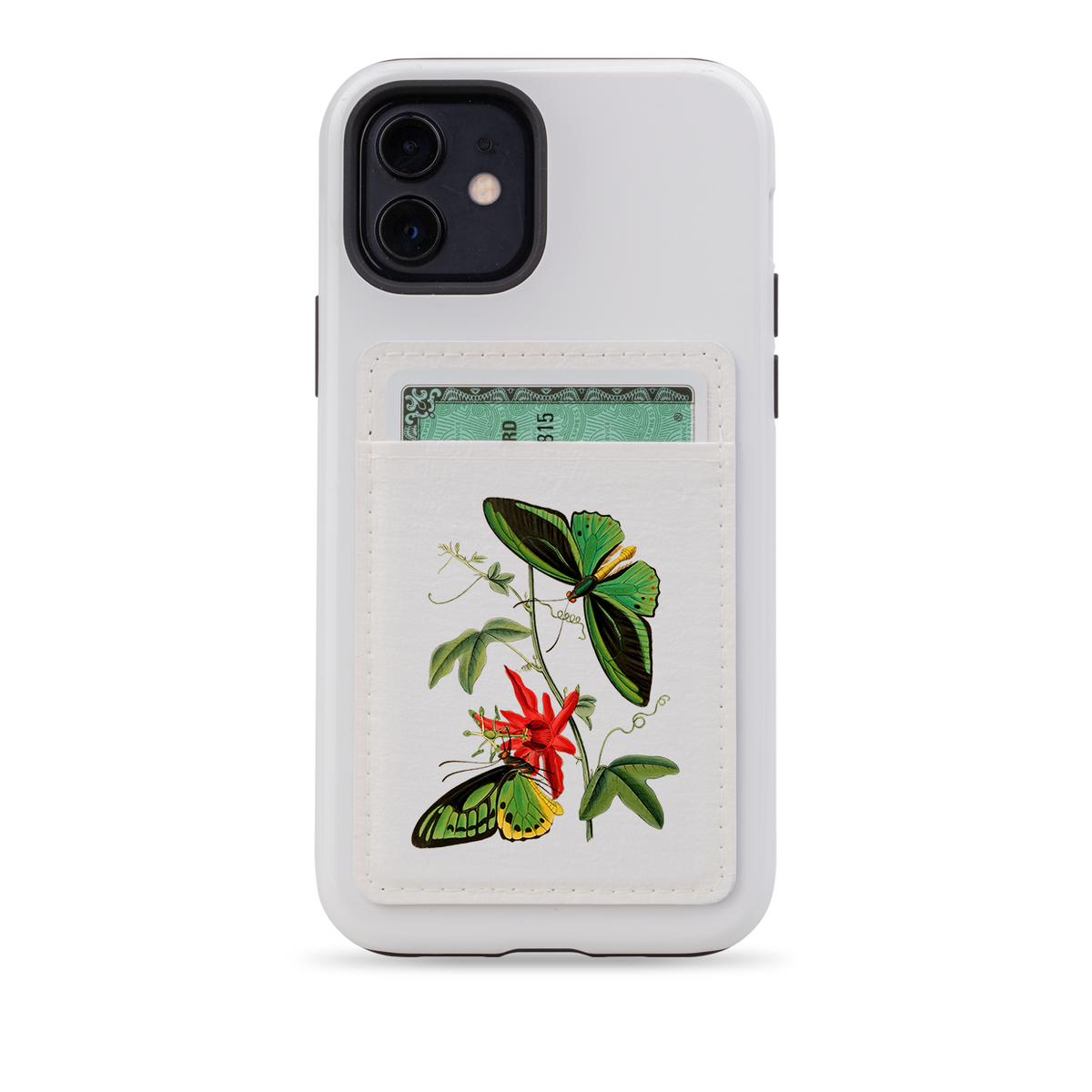 Butterfly Tales MagSafe Wallet- White