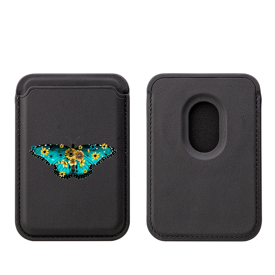Butterfly V MagSafe Wallet- Black