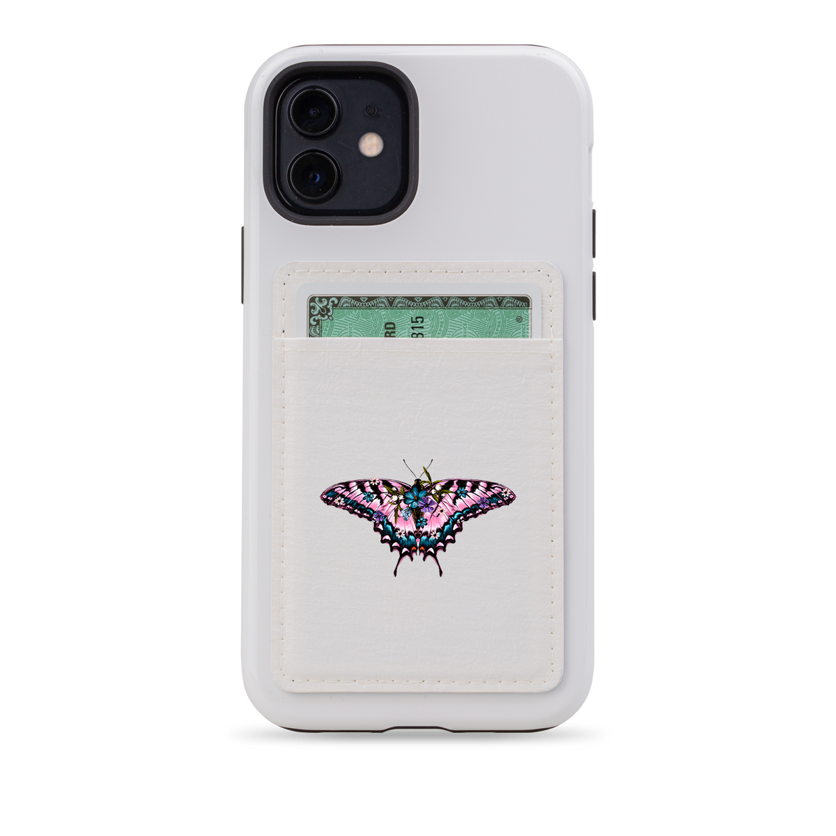 Butterfly VI MagSafe Wallet- White