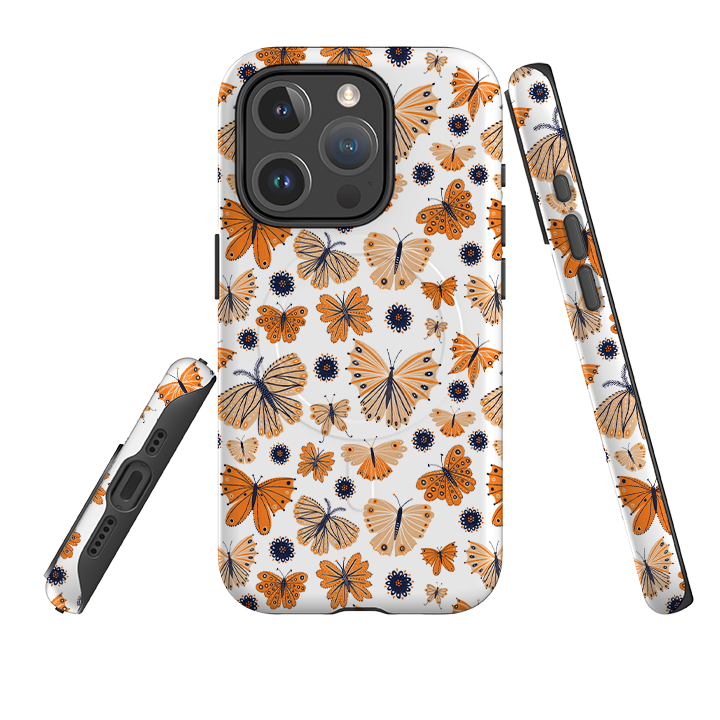 iPhone MagSafe Tough Case - Butterfly Patterns By Lee Foster Wilson